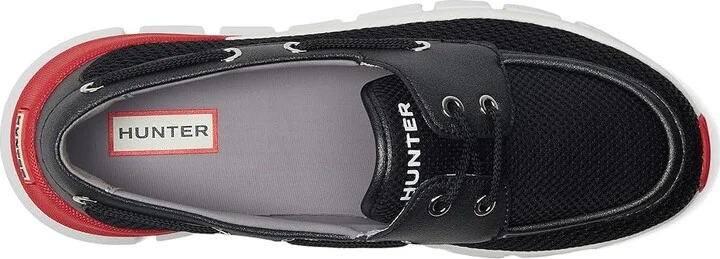 Hunter Sasa Women's Shoes Black/White/Red : 7 M, Mesh/Synthetic - Image 2