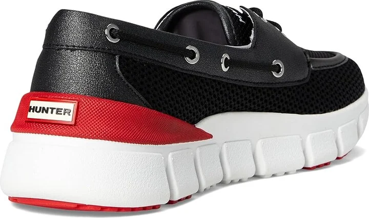 Hunter Sasa Women's Shoes Black/White/Red : 7 M, Mesh/Synthetic - Image 4