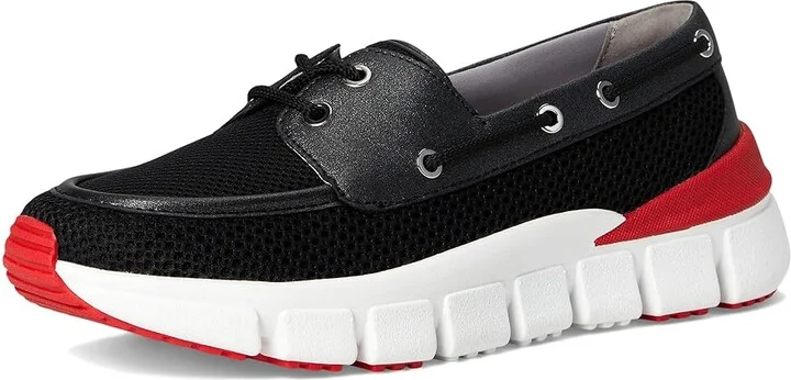 Hunter Sasa Women's Shoes Black/White/Red : 7 M, Mesh/Synthetic - Image 5