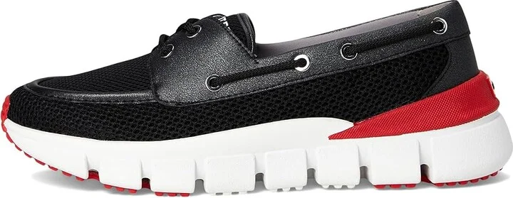Hunter Sasa Women's Shoes Black/White/Red : 7 M, Mesh/Synthetic - Image 6