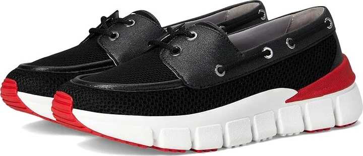 Hunter Sasa Women's Shoes Black/White/Red : 7 M, Mesh/Synthetic