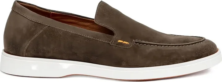 Hunter suede slip-on loafers