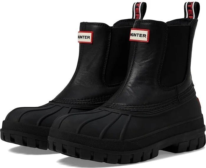 Hunter Suffolk Men's Rain Boots Black 1 : 13 D - Medium, Rubber