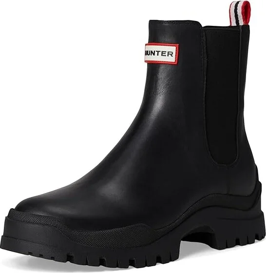 Hunter Winica Women's Rain Boots Black : 5 M, Leather/Rubber - Image 5