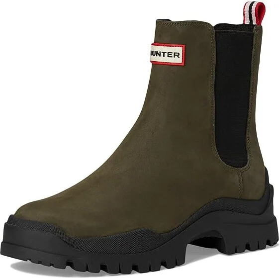 Hunter Winica Women's Rain Boots Medium Green : 5 M, Leather/Rubber - Image 5