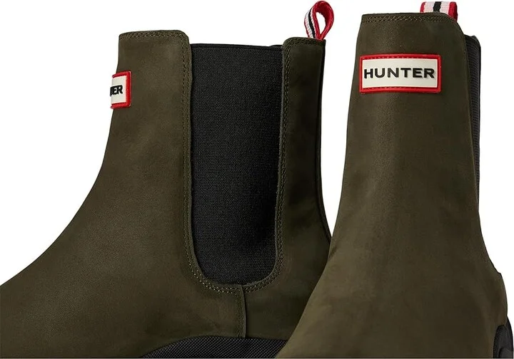 Hunter Winica Women's Rain Boots Medium Green : 5 M, Leather/Rubber - Image 7