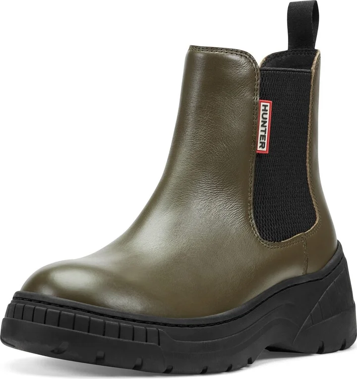 Dark Green Leather