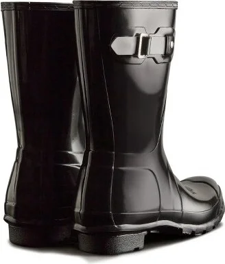 Hunter Women's Original Short Gloss Boots BLK- - Image 3