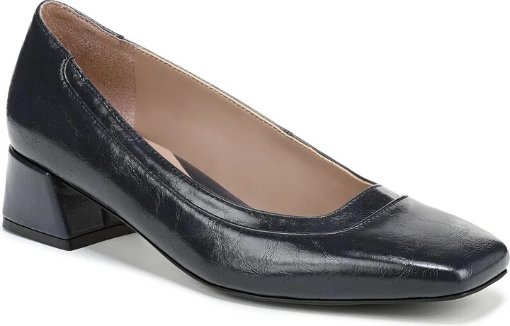 NAVY FAUX LEATHER