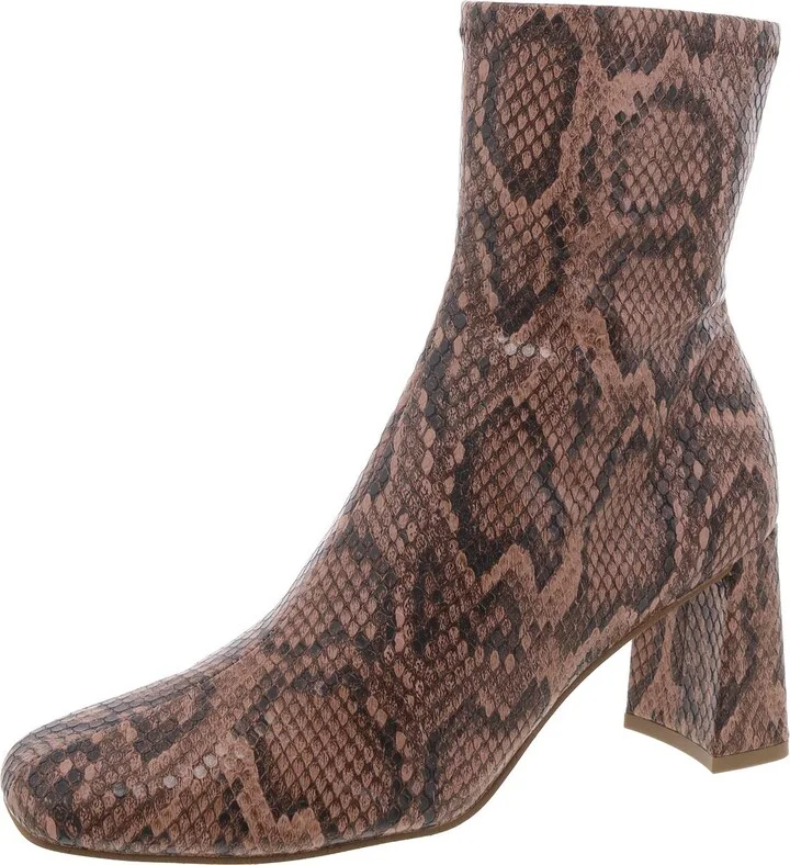 Hush Womens Zipper Ankle Boots