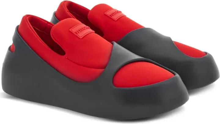 Hybrid logo-patch panelled sneakers - Image 2