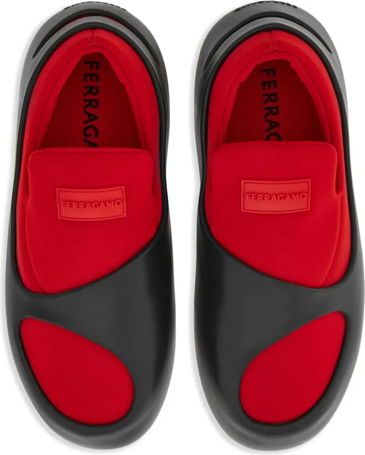 Hybrid logo-patch panelled sneakers - Image 4