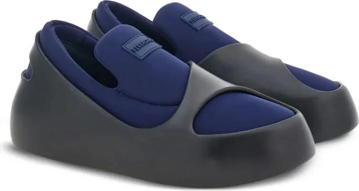Hybrid logo-patch slip-on sneakers - Image 2