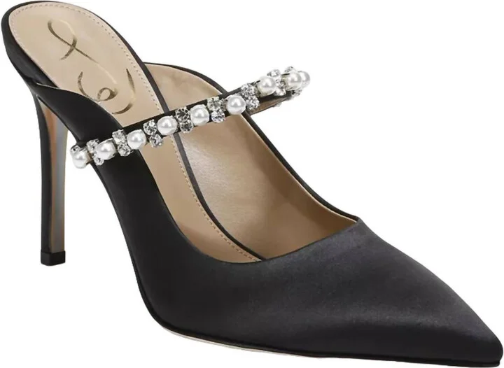 Hyland Heels In Black Satin