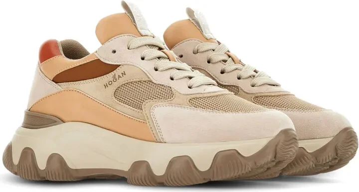 Hyperactive panelled leather sneakers - Image 2