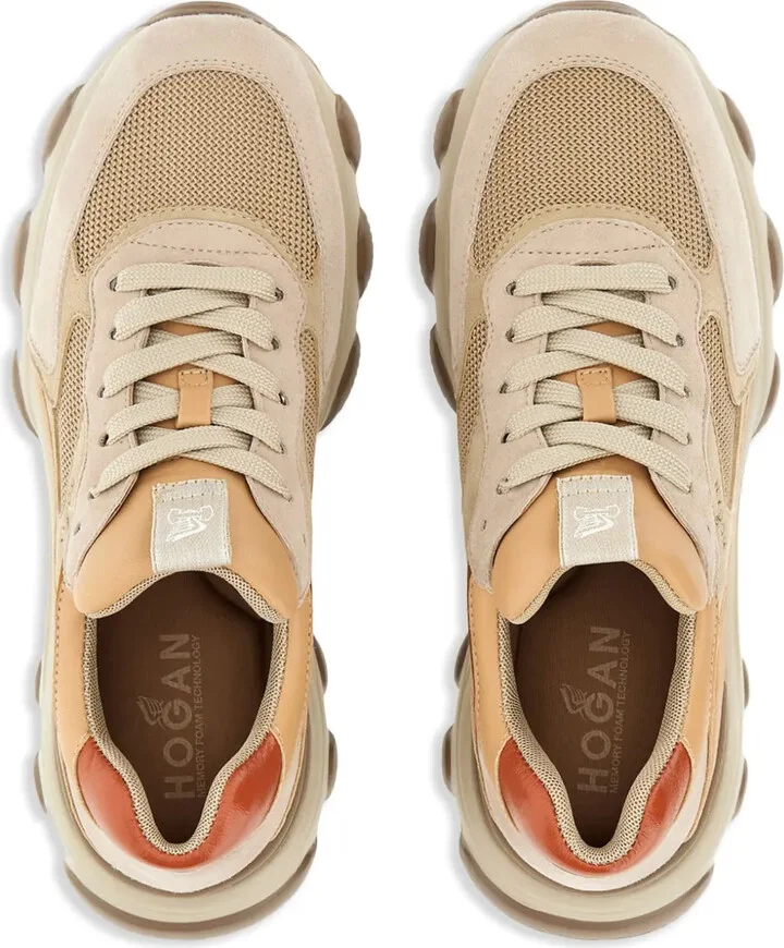 Hyperactive panelled leather sneakers - Image 4