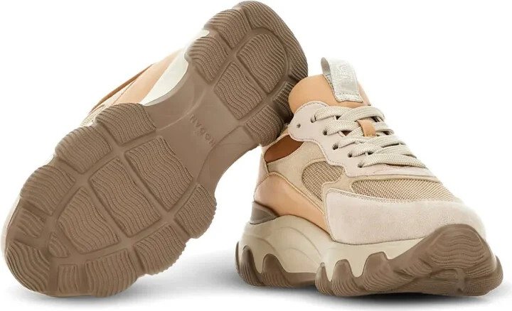 Hyperactive panelled leather sneakers - Image 5