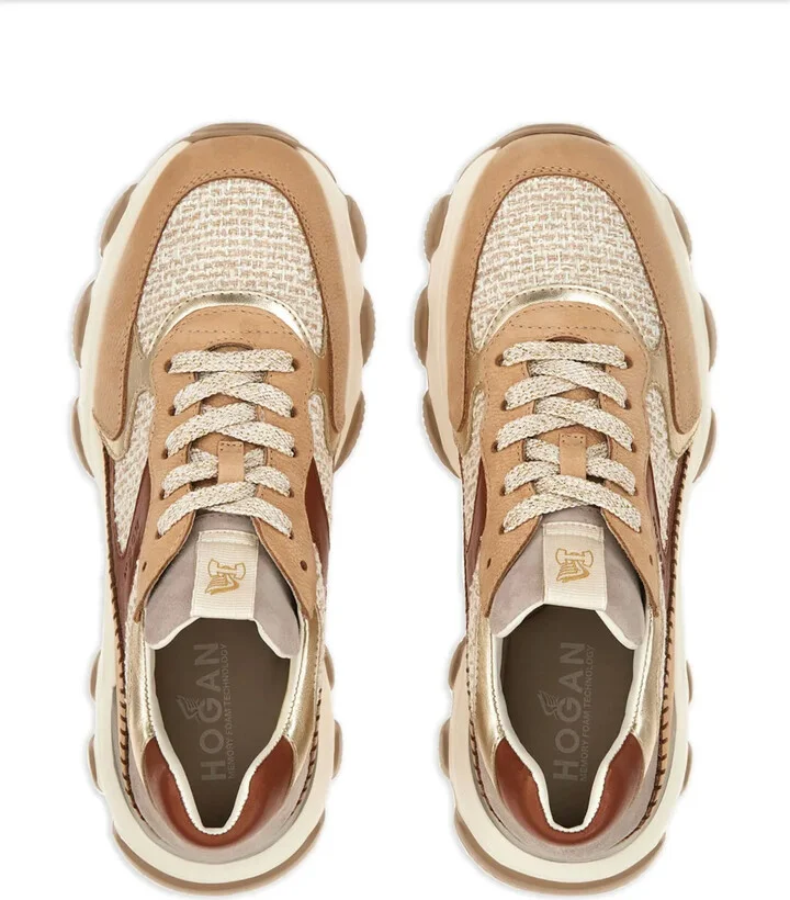 Hyperactive panelled suede sneakers - Image 4