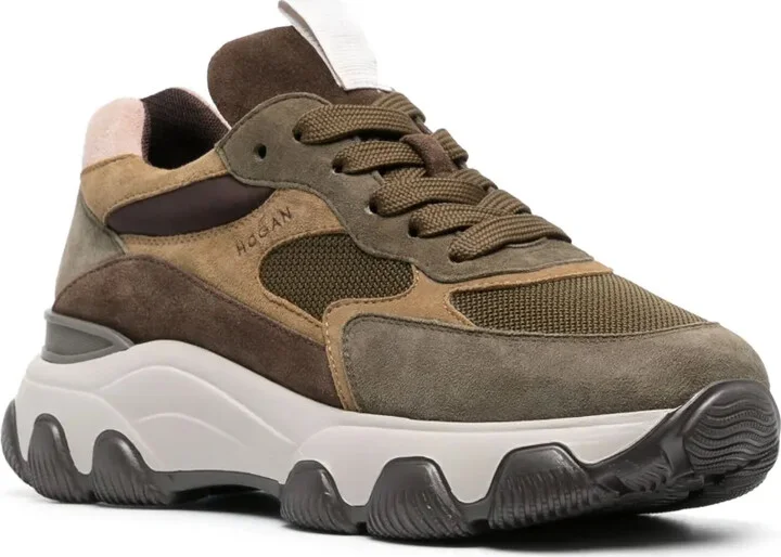 Hyperactive panelled suede sneakers - Image 2