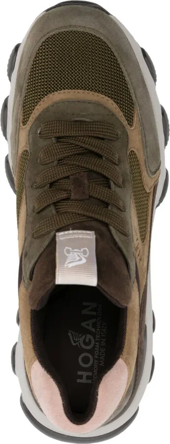 Hyperactive panelled suede sneakers - Image 4