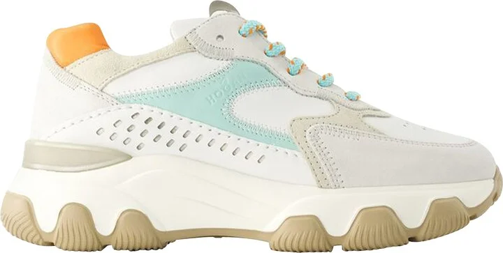 Hyperactive Sneakers - Hogan - Leather - Grey/Brown