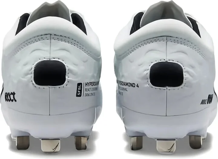 Hyperdiamond 4 Elite "White/Black/Photon Dust/Volt" softball cleats - Image 3