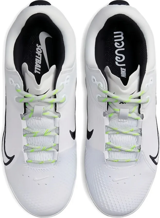 Hyperdiamond 4 Elite "White/Black/Photon Dust/Volt" softball cleats - Image 4