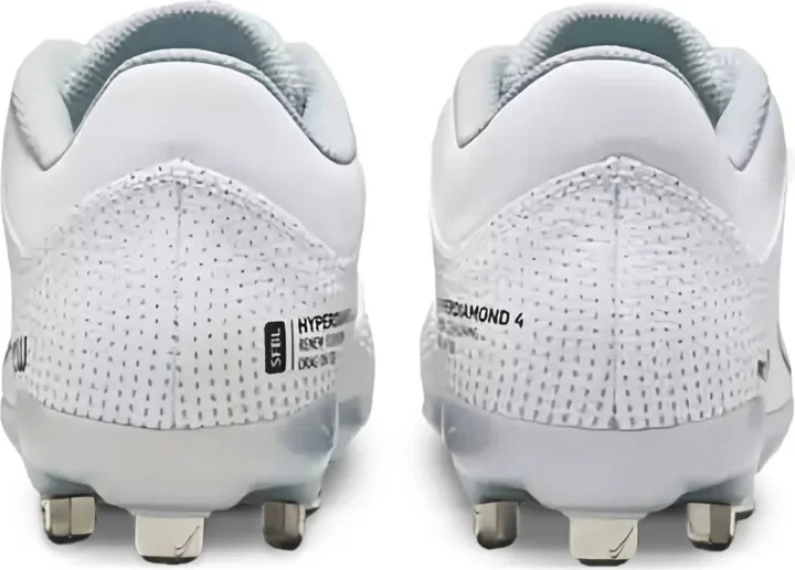 Hyperdiamond 4 Pro "White/Black" softball cleats - Image 3