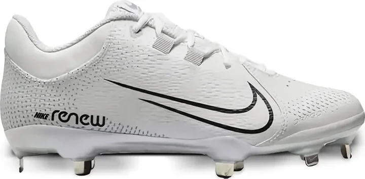 Hyperdiamond 4 Pro "White/Black" softball cleats