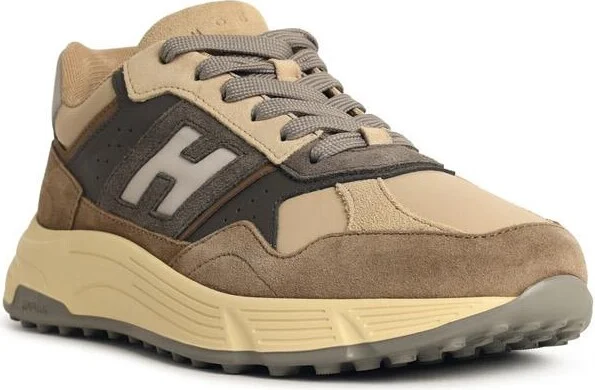 'hyperlight' Brown Leather Sneakers - Image 2