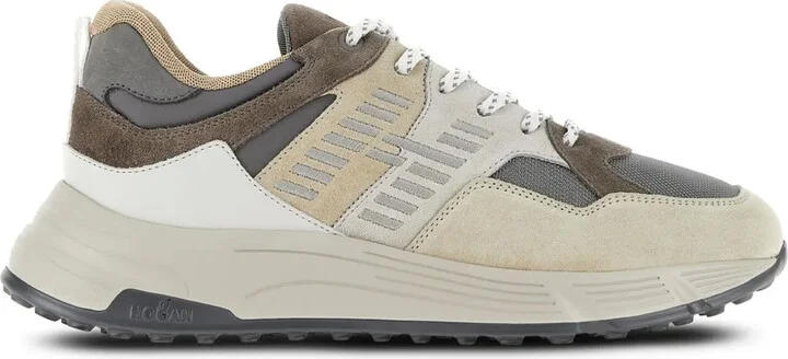 Hyperlight lace-up panelled sneakers