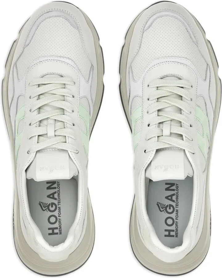Hyperlight leather panelled sneakers - Image 5