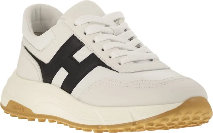 Hyperlight - Leather Sneakers With Side H - Image 2