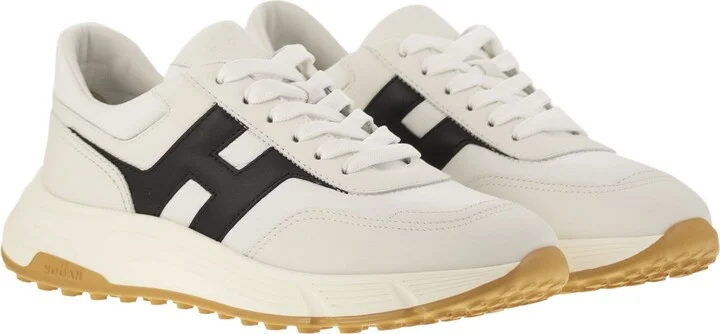 Hyperlight - Leather Sneakers With Side H - Image 4