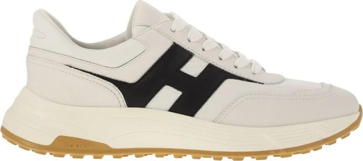 Hyperlight - Leather Sneakers With Side H