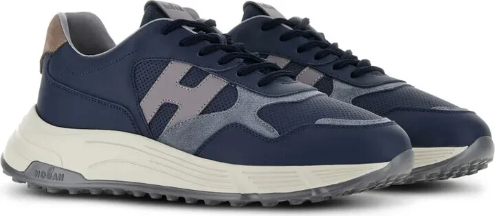 Hyperlight panelled leather sneakers - Image 2