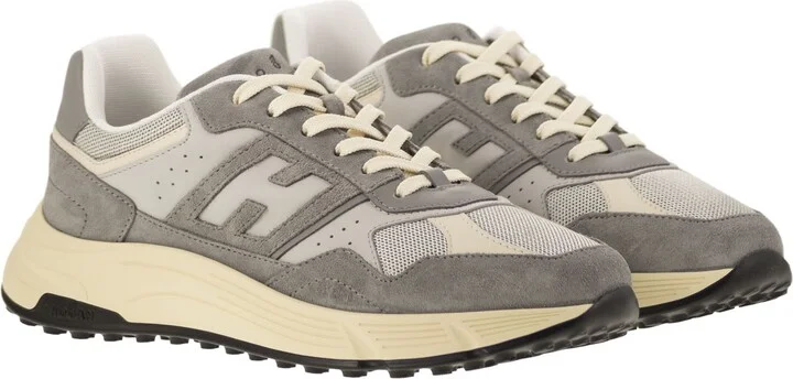 Hyperlight - Suede And Canvas Sneakers - Image 4