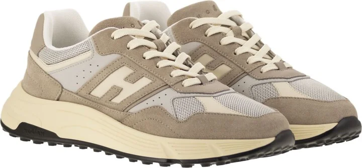 Hyperlight - Suede And Canvas Sneakers - Image 4