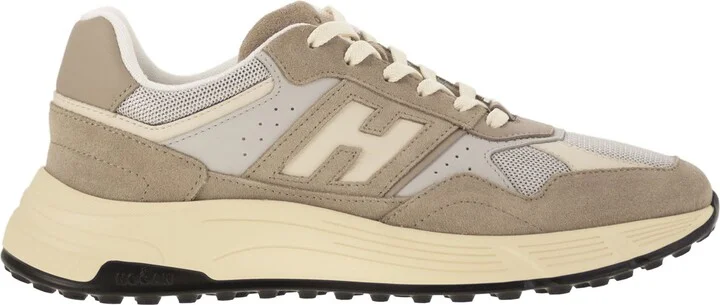 Hyperlight - Suede And Canvas Sneakers