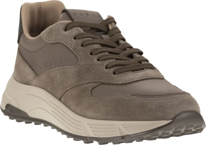 Hyperlight Trainers In Suede And Fabric - Image 2