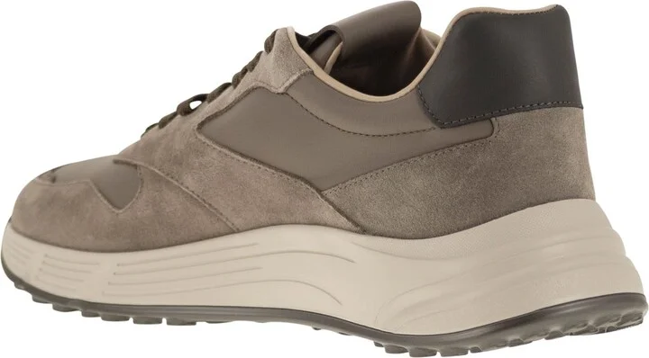 Hyperlight Trainers In Suede And Fabric - Image 3