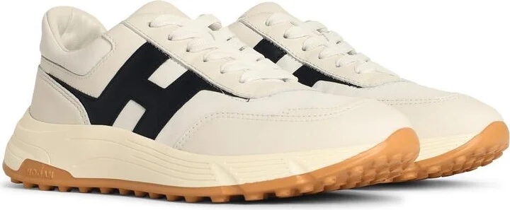 'hyperlight' White Leather Sneakers - Image 2