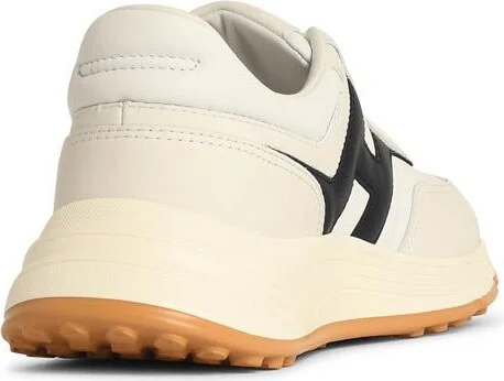 'hyperlight' White Leather Sneakers - Image 3