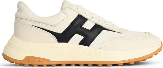 Hyperlight' White Leather Sneakers
