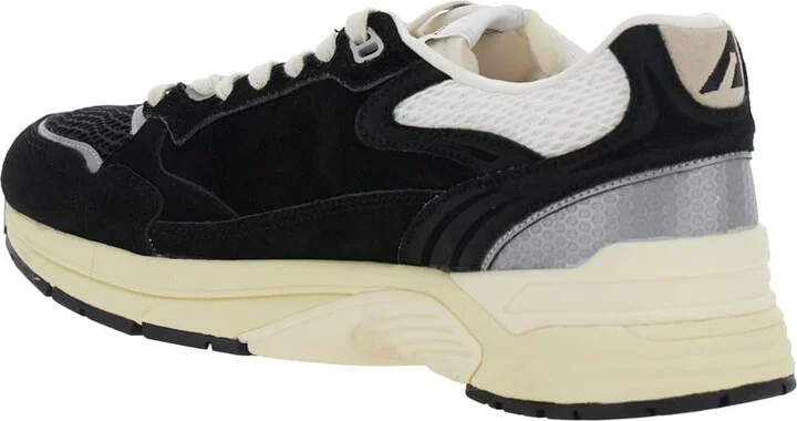'hyperway' Black Low Top Sneakers With Logo Patch On Tongue And Side In Tech Fabric Man - Image 3