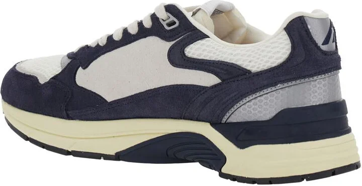 'Hyperway' Blue Low Top Sneakers With Logo Patch On Tongue And Side In Tech Fabric Man - Image 3