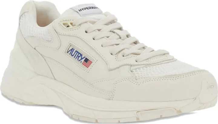Hyperway logo-patch mesh sneakers - Image 2