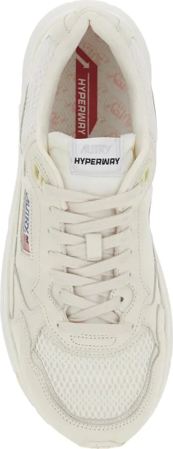 Hyperway logo-patch mesh sneakers - Image 4