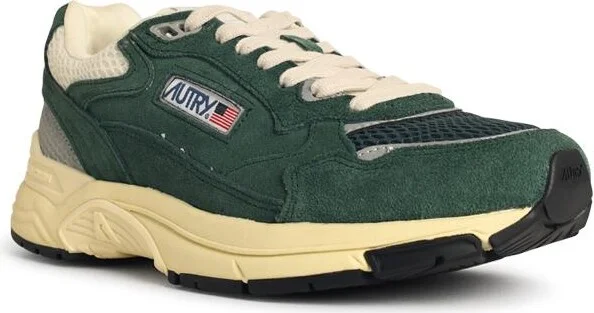 'hyperway Low' Malachite And Silver Mesh And Suede Sneakers - Image 2