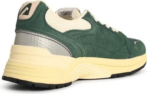 'hyperway Low' Malachite And Silver Mesh And Suede Sneakers - Image 3